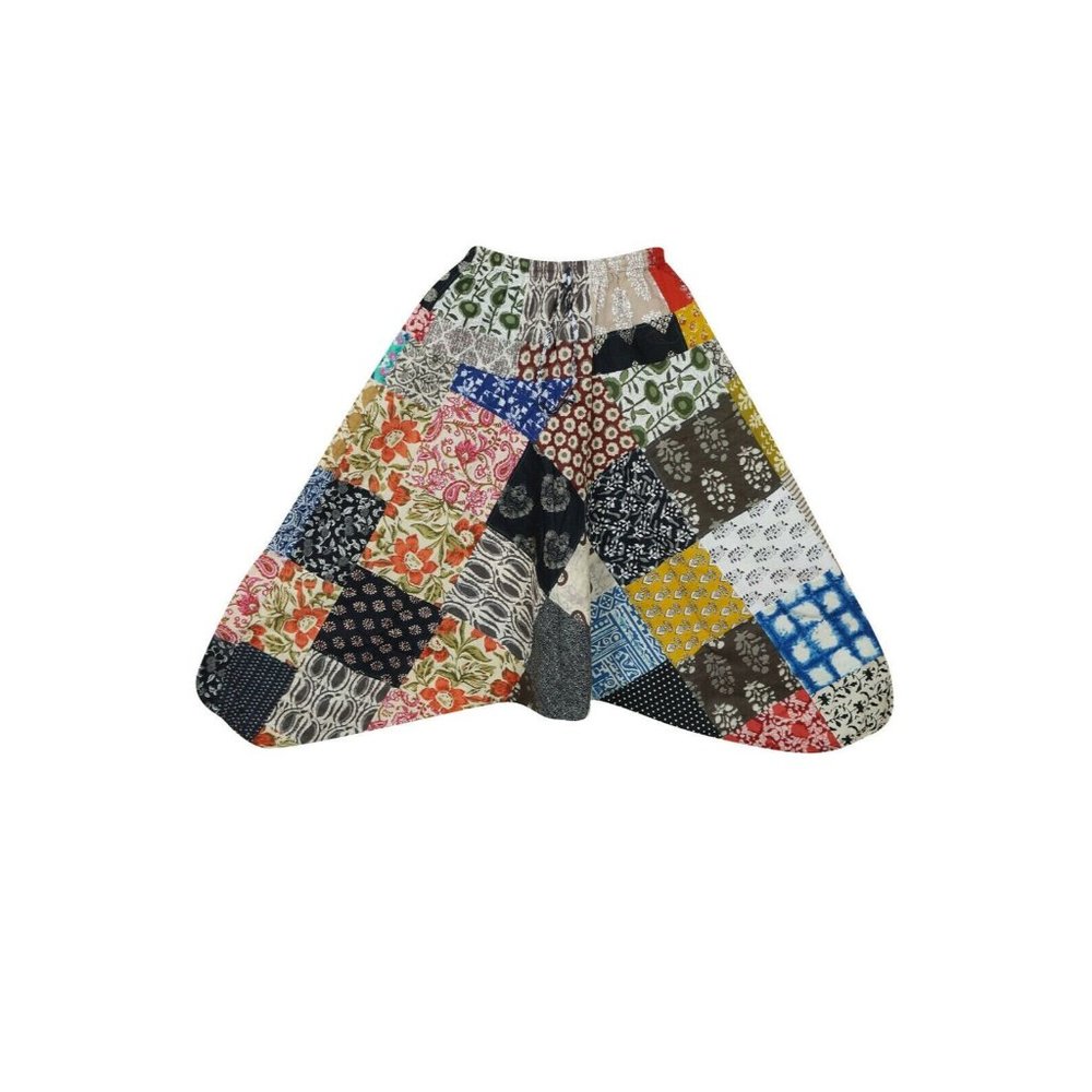 Unisex handmade boho hippie aladdin patchwork harem yoga pants one size women me